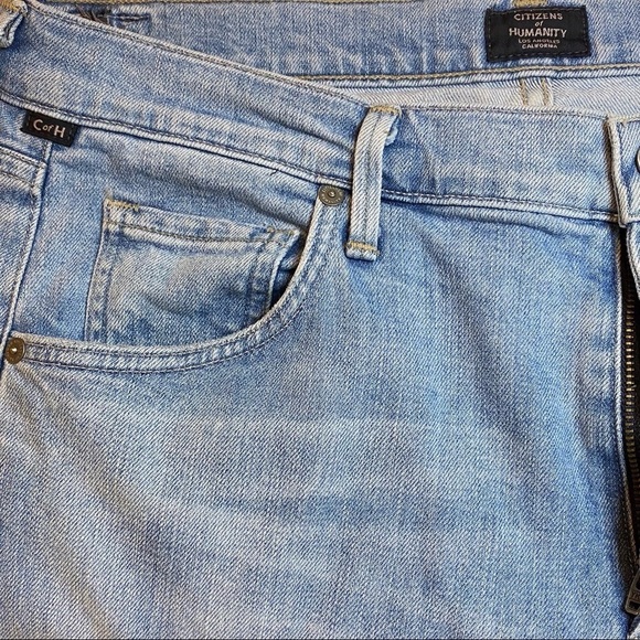 Citizens of Humanity Emerson Cropped Slim Boyfriend Lightwash Jeans Size 32 - Picture 7 of 13